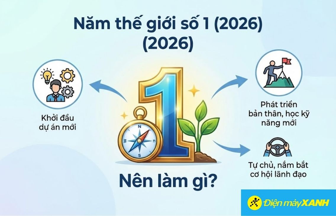 Năm thế giới số 1 là thời điểm để bạn ưu tiên cho sự phát triển của chính mình
