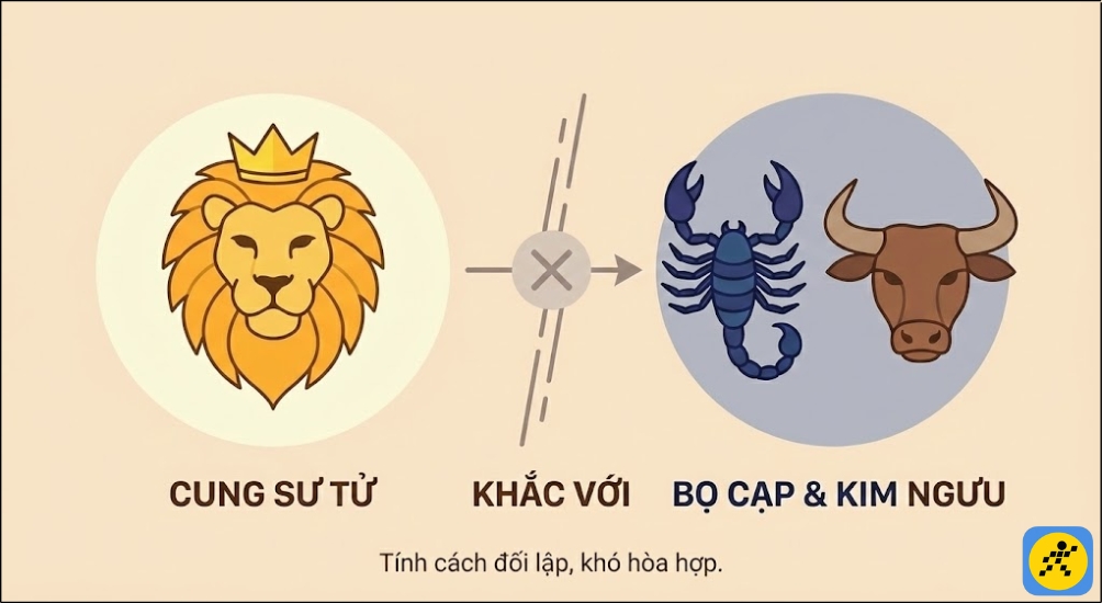 Sư Tử khắc với cung Bọ Cạp, Kim Ngưu