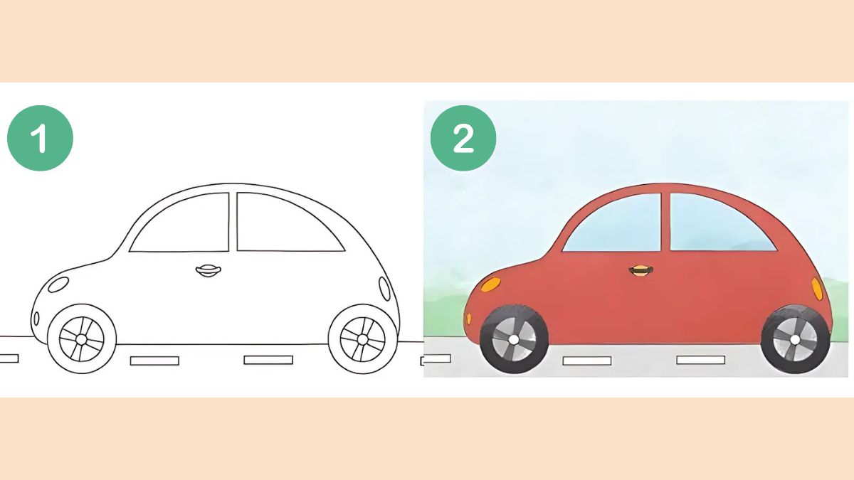 Bước 3: Hoàn thiện đèn xe và trang trí