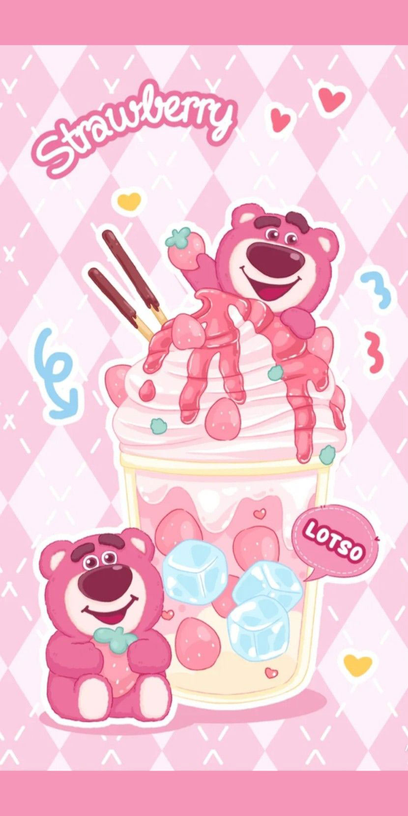 Hình nền gấu dâu Lotso cute lạc lối Hình nền gấu dâu Lotso cute lạc lối
