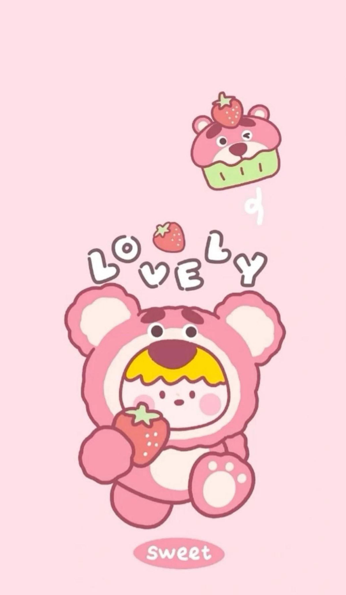 Hình nền gấu dâu Lotso cute lạc lối Hình nền gấu dâu Lotso cute lạc lối