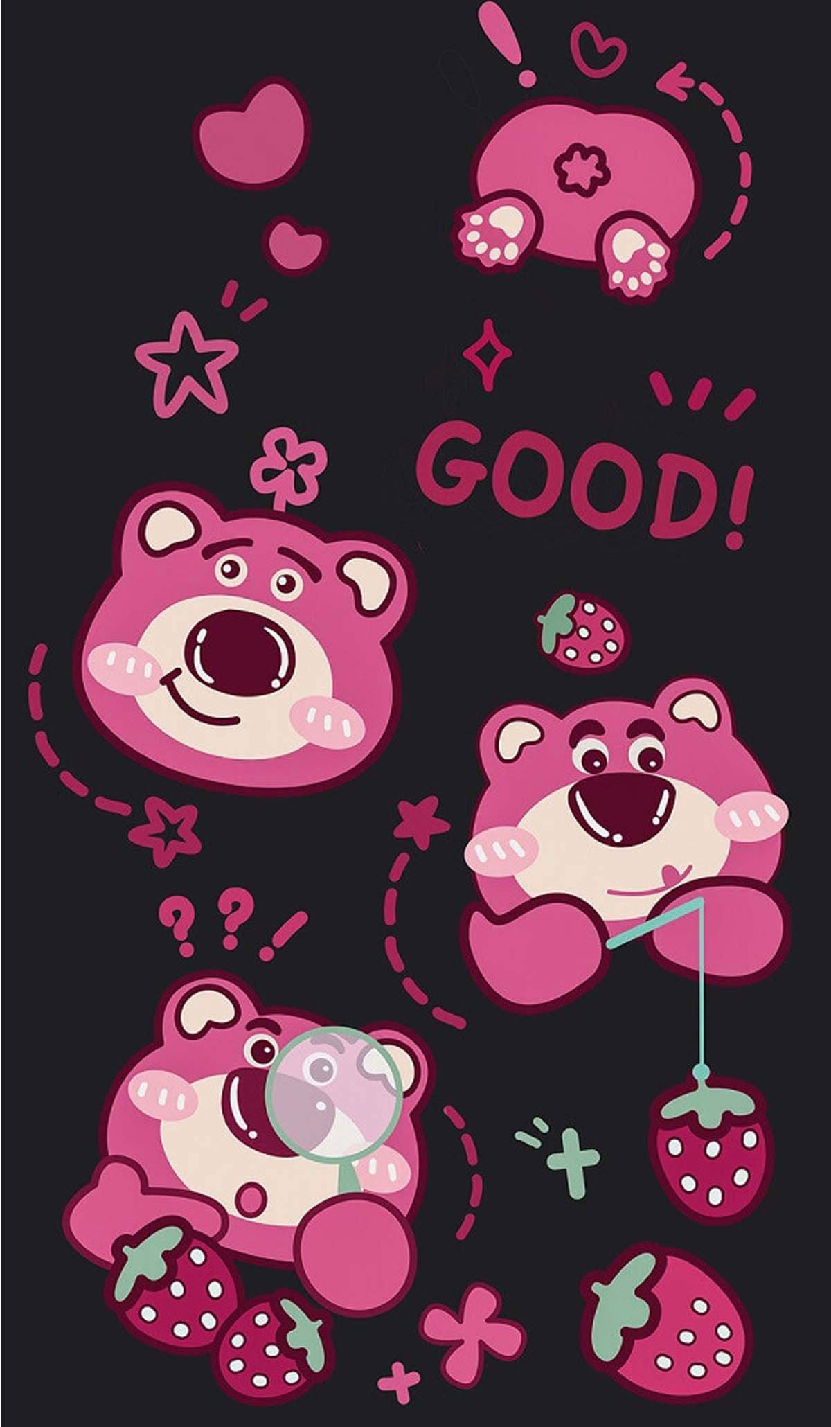 Hình nền gấu dâu Lotso cute lạc lối Hình nền gấu dâu Lotso cute lạc lối