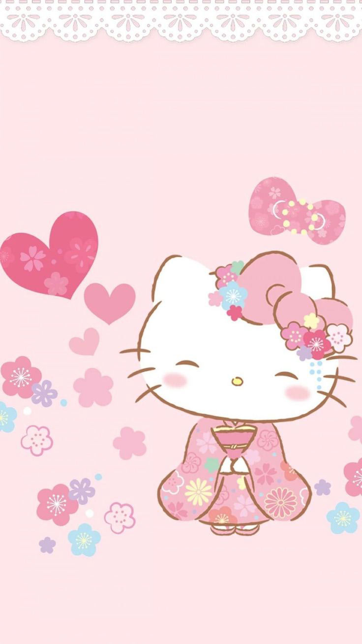 Hình nền Hello Kitty xinh xắn cho điện thoại Hình nền Hello Kitty xinh xắn cho điện thoại