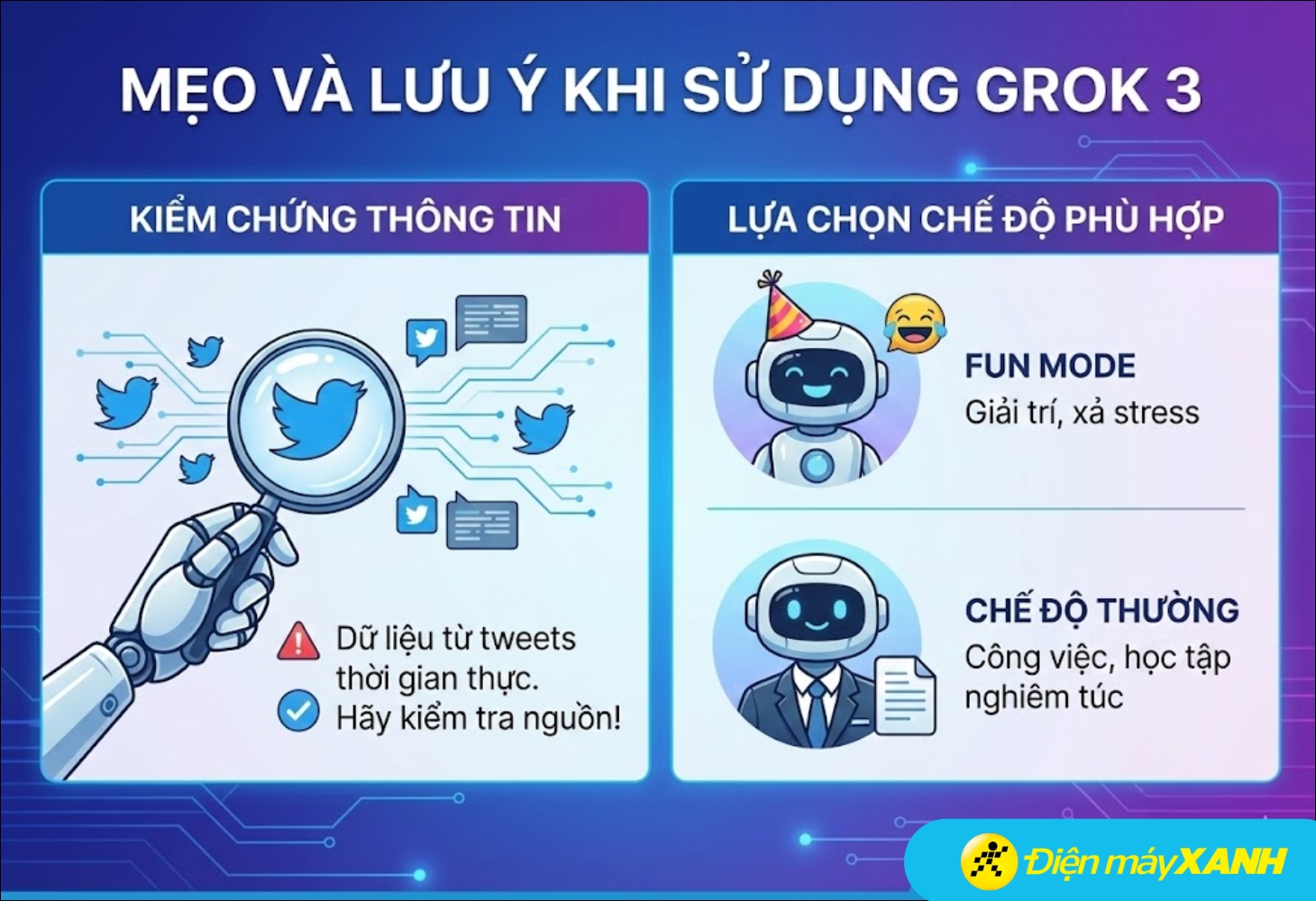 Một số lưu ý khi sử dụng Grok 3 AI hỗ trợ bạn truy vấn tốt hơn Một số lưu ý khi sử dụng Grok 3 AI hỗ trợ bạn truy vấn tốt hơn