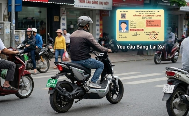 Tùy theo công suất động cơ, vận tốc tối đa, độ tuổi sẽ quyết định đi xe máy điện có cần bằng lái hay không