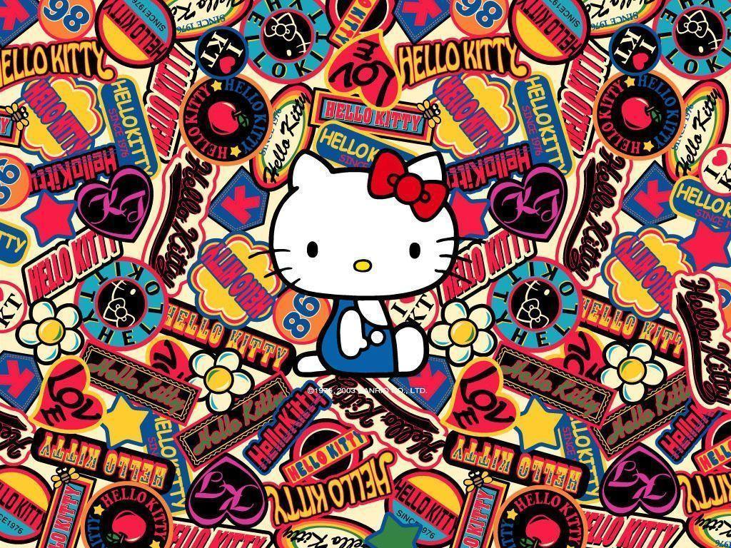 Hình nền Hello Kitty ngọt ngào cho các bạn nữ