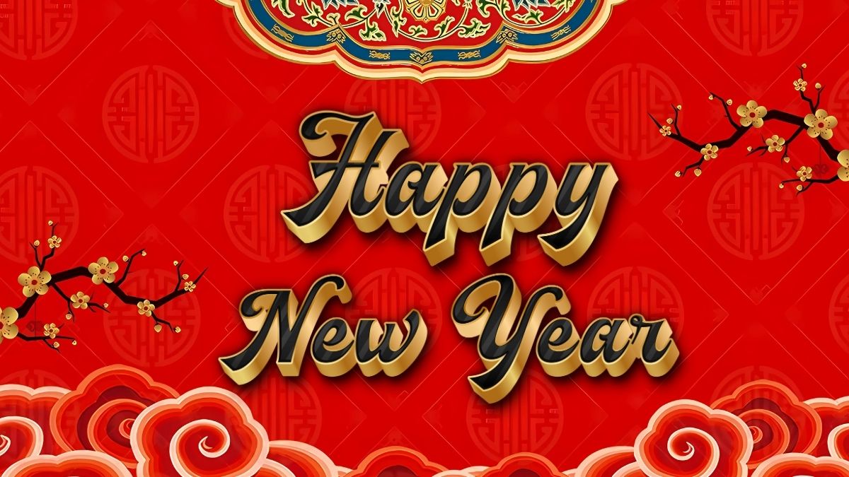 Background Tết Nguyên Đán 2026 chủ đề hoa mai hoa đào