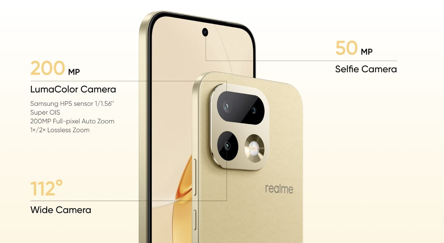 Thông số camera của realme 16 Pro Thông số camera của realme 16 Pro