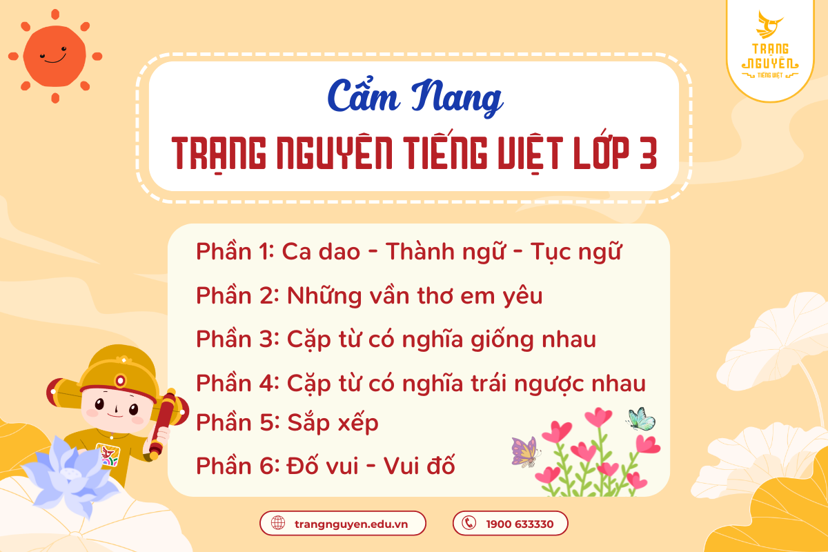 Cẩm nang Trạng nguyên tiếng Việt lớp 3. Nguồn: trangnguyen.edu.vn
