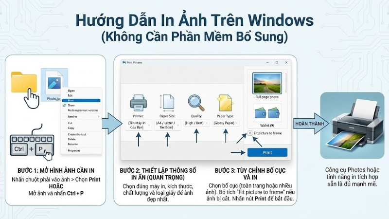 C&aacute;ch in ảnh tr&ecirc;n m&aacute;y t&iacute;nh Windows (Win 10, 11)
