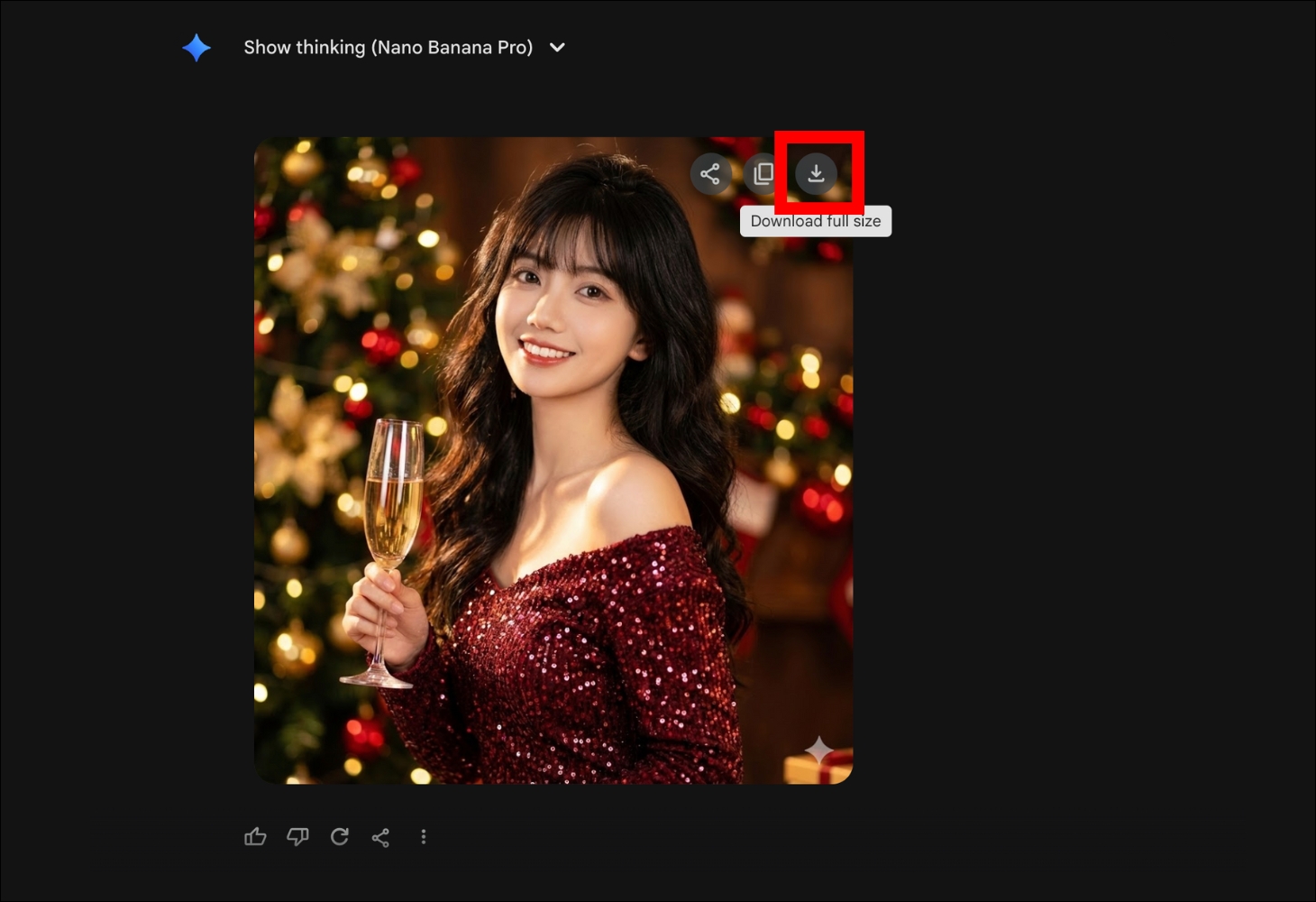 Tải ảnh về máy sau khi có kết quả 