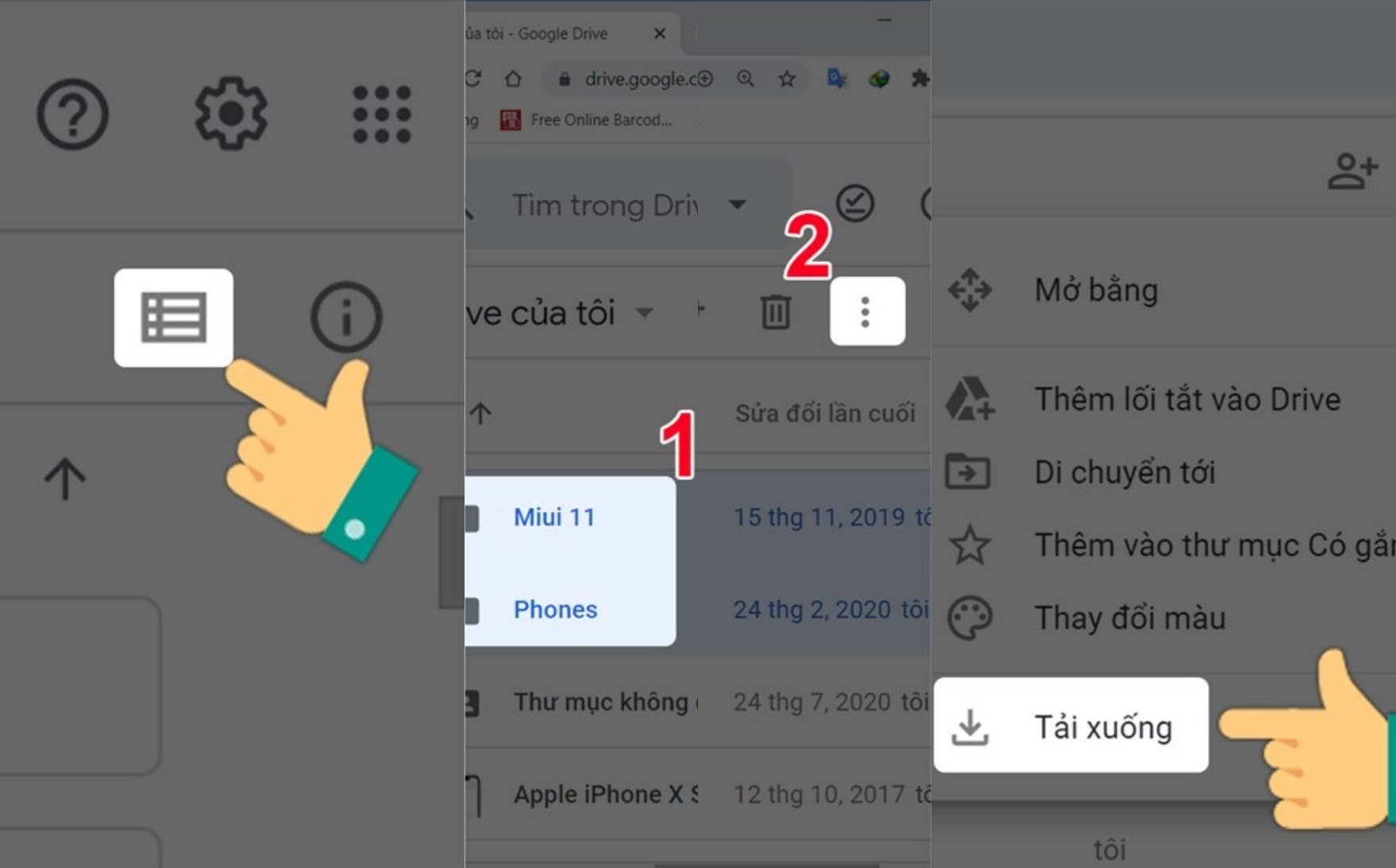 Cách lưu ảnh từ Google Drive về máy tính