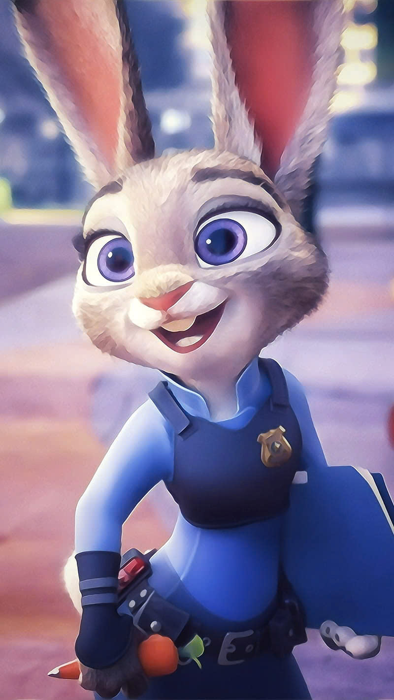 Sự đáng yêu của Judy Hopps làm bừng sáng màn hình điện thoại