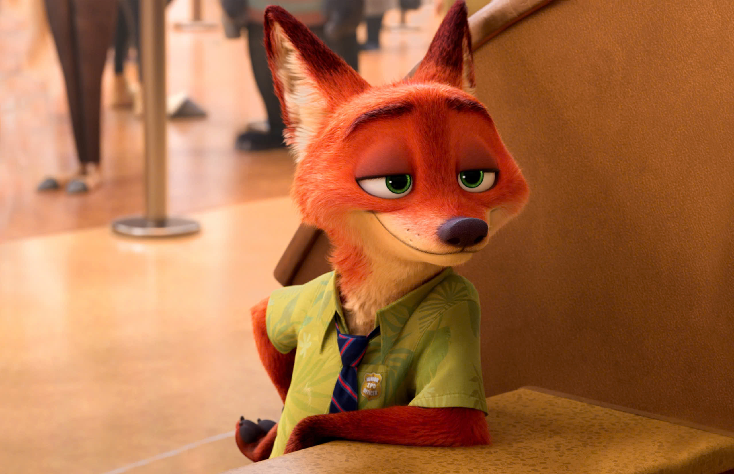 Vẻ ngoài lãng tử của Nick Wilde trong hình nền điện thoại
