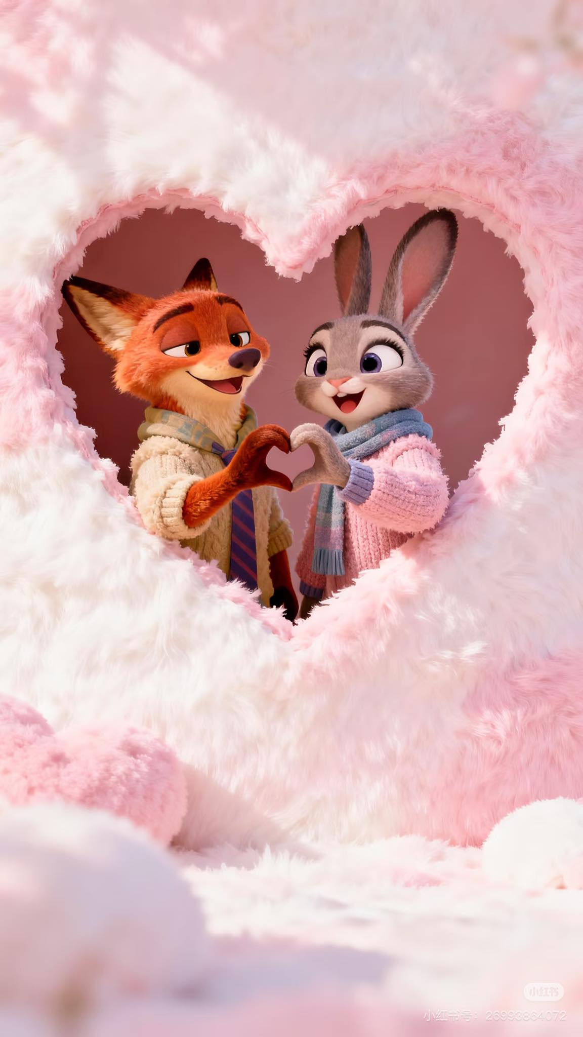 Hình nền điện thoại cặp đôi Nick và Judy siêu ngọt ngào