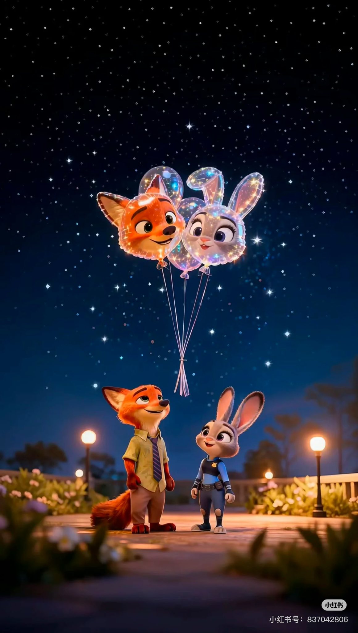 Hình nền điện thoại cặp đôi Nick và Judy siêu ngọt ngào