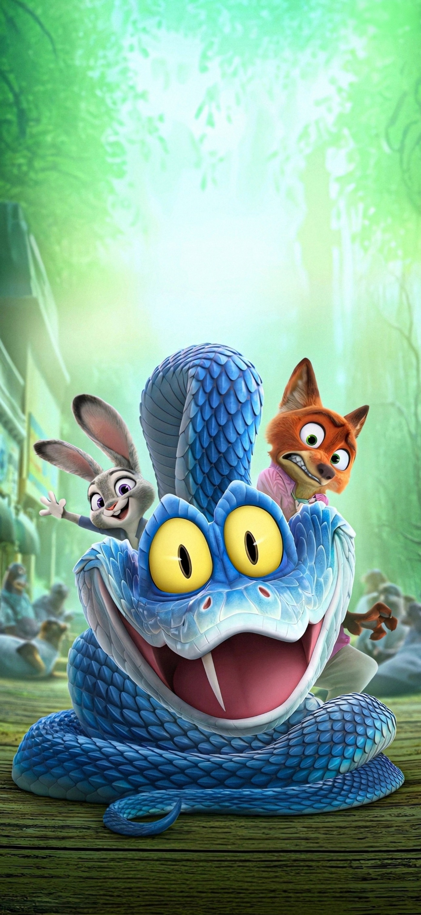 Hình nền điện thoại cặp đôi Nick và Judy siêu ngọt ngào