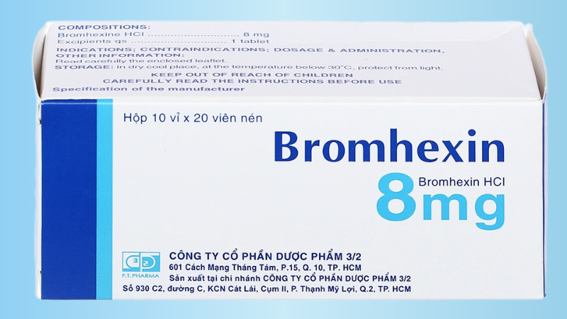 Cách dùng - Liều dùng của Bromhexin 8mg Cách dùng - Liều dùng của Bromhexin 8mg