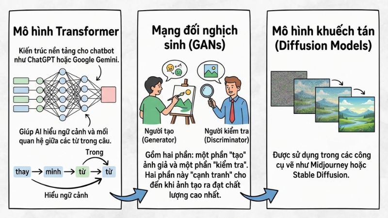 Cơ chế hoạt động của Generative AI