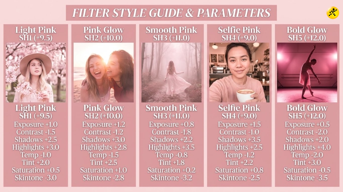 Selfie S&aacute;ng Hồng (Koreaboo Glow)