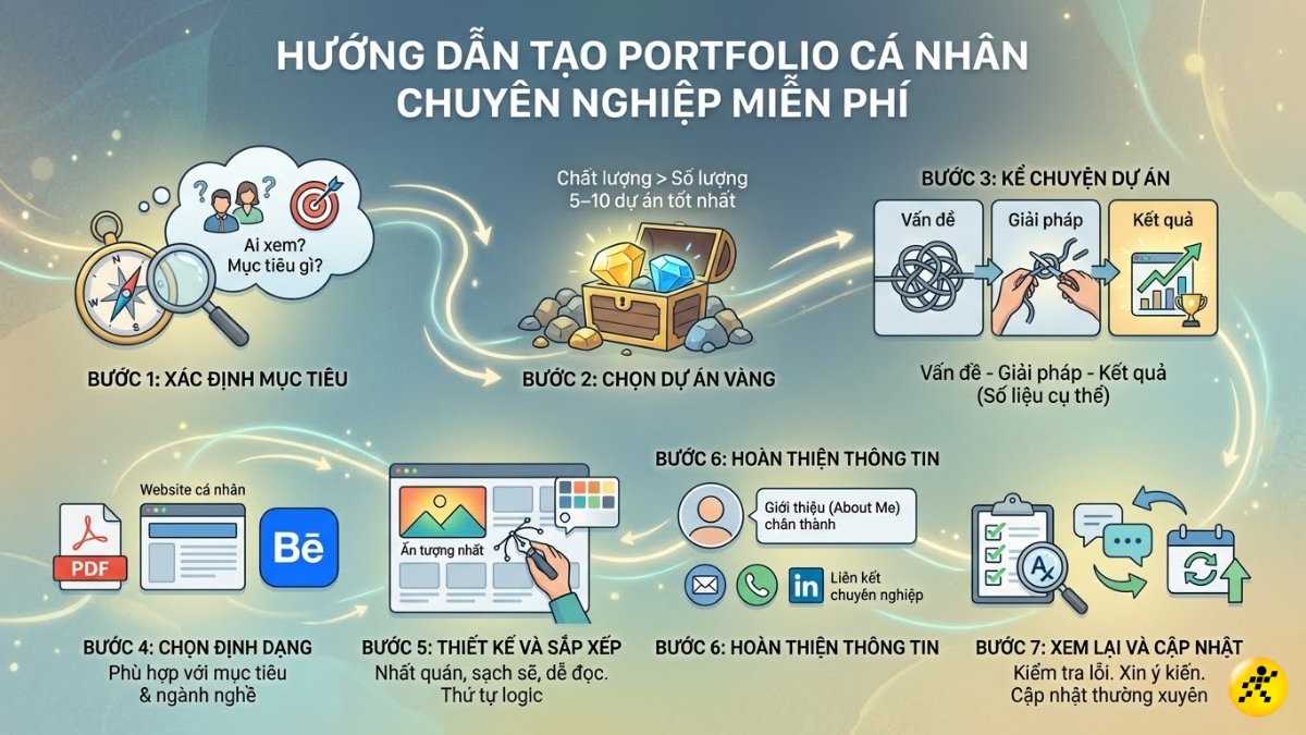 C&aacute;ch tạo Portfolio c&aacute; nh&acirc;n chuy&ecirc;n nghiệp