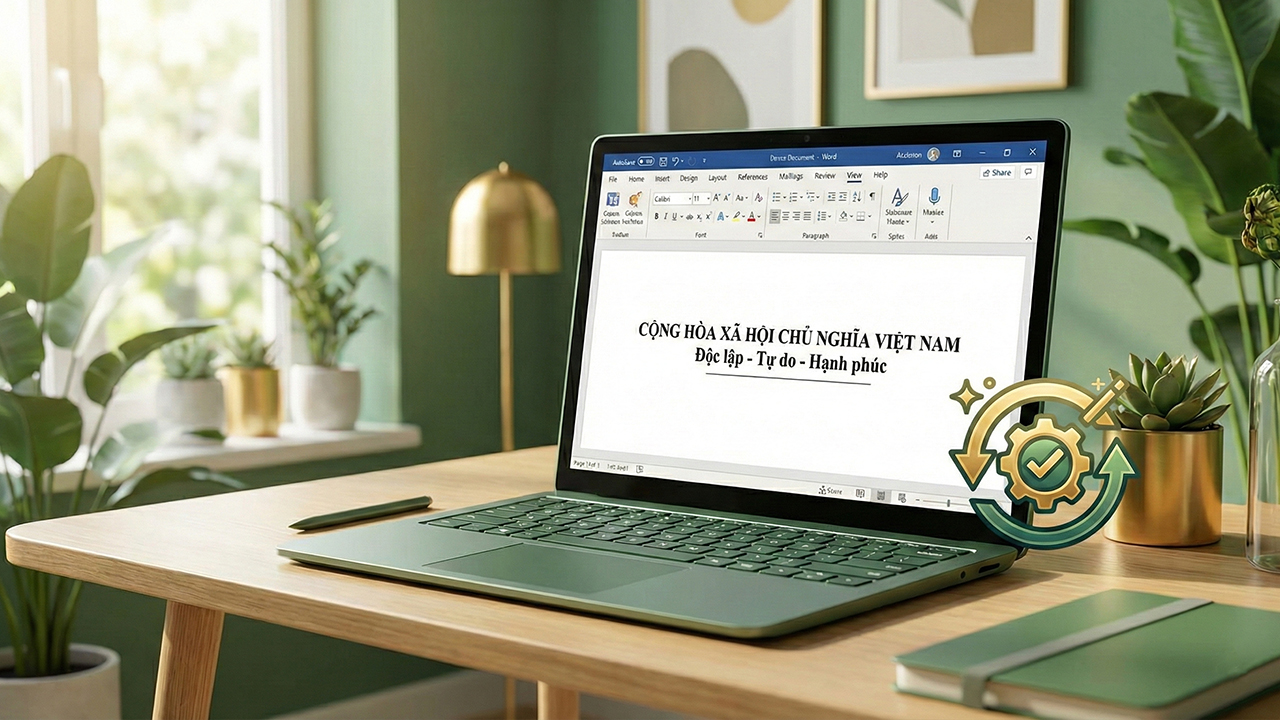 Cách Viết Quốc Hiệu Tiêu Ngữ Trong Word