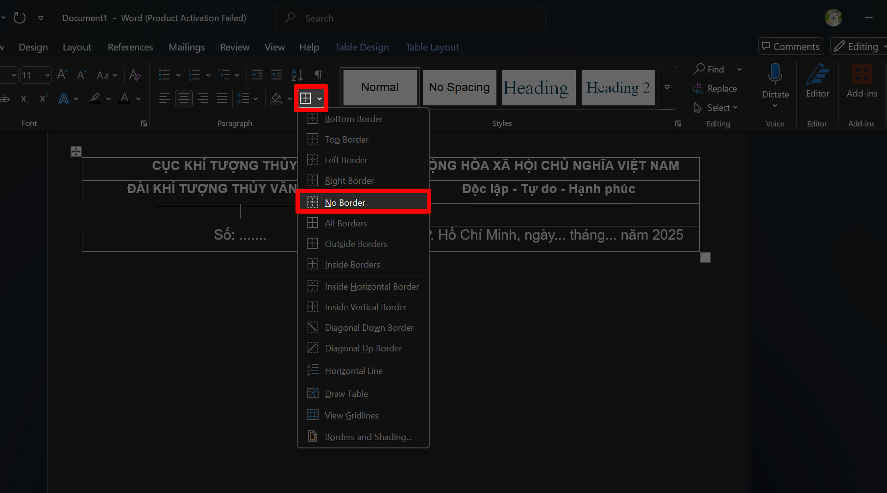 Cách Viết Quốc Hiệu Tiêu Ngữ Trong Word