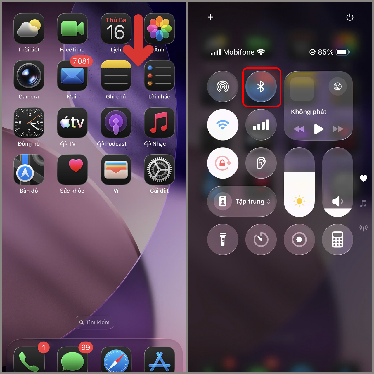 Cách bật Bluetooth trên iPhone