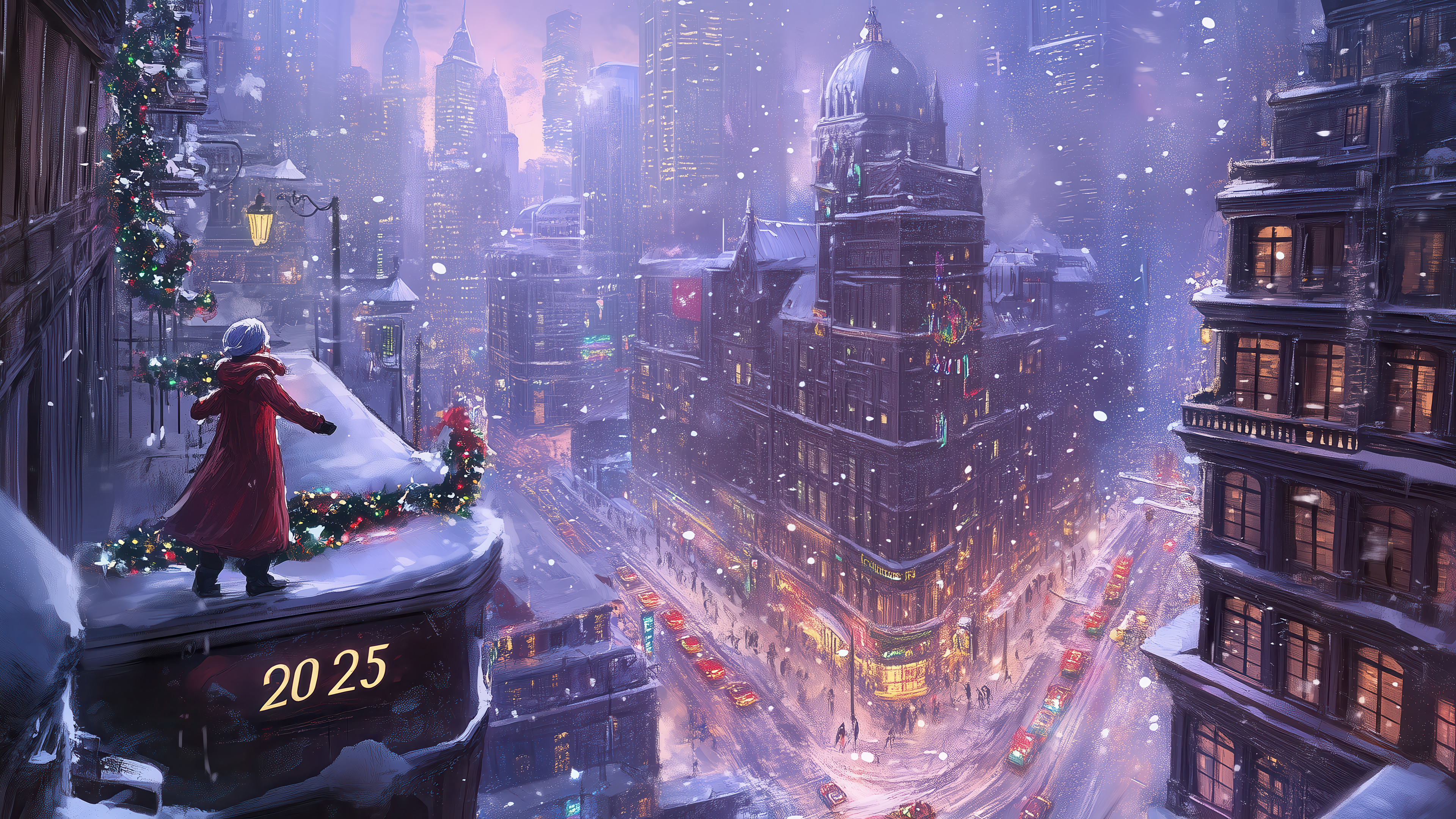 Hình ảnh Giáng sinh 2025 mang màu sắc truyền thống ấm áp