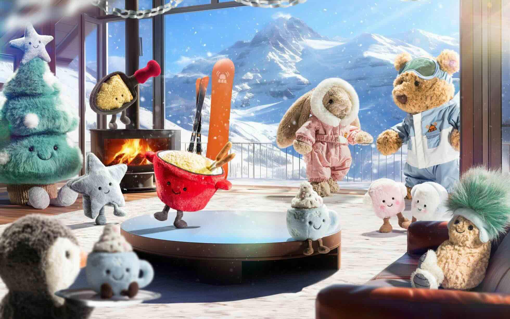 Những nét vẽ dễ thương làm bức ảnh Noel thêm phần sinh động