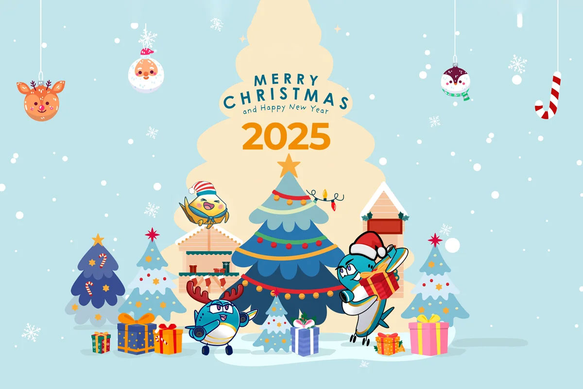 Hình ảnh Giáng sinh 2025 mang màu sắc truyền thống ấm áp