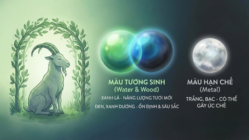 Qu&yacute; M&ugrave;i 2003 c&oacute; m&agrave;u bản mệnh l&agrave; xanh l&aacute; c&acirc;y