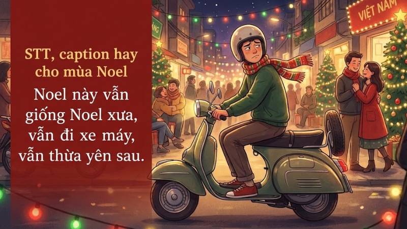 STT, caption hay cho m&ugrave;a Noel