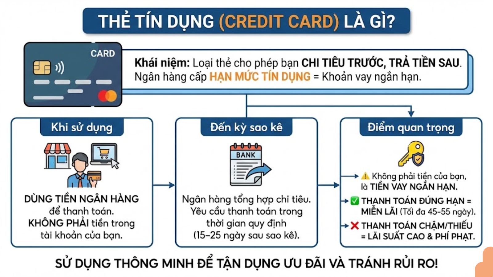 Thẻ tín dụng là gì và cách hoạt động chi tiêu trước trả sau Thẻ tín dụng là gì và cách hoạt động chi tiêu trước trả sau
