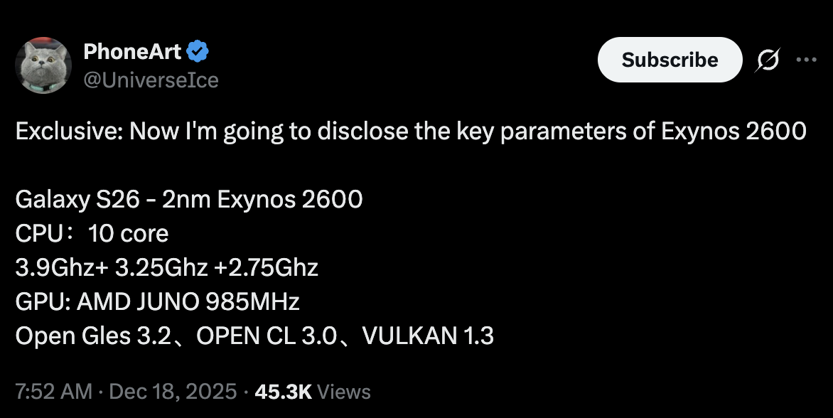 Exynos 2600