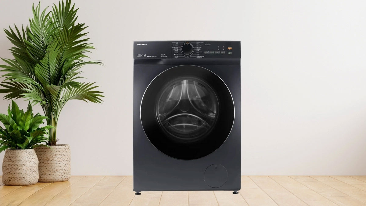 Công nghệ sấy ngưng tụ của máy giặt sấy Toshiba Inverter giặt 10.5 kg - sấy 7 kg TWD-T21BU115UWV(MG) giữ hơi nước trong khoang riêng, không cần ống thoát khí, lắp đặt an toàn mọi vị trí