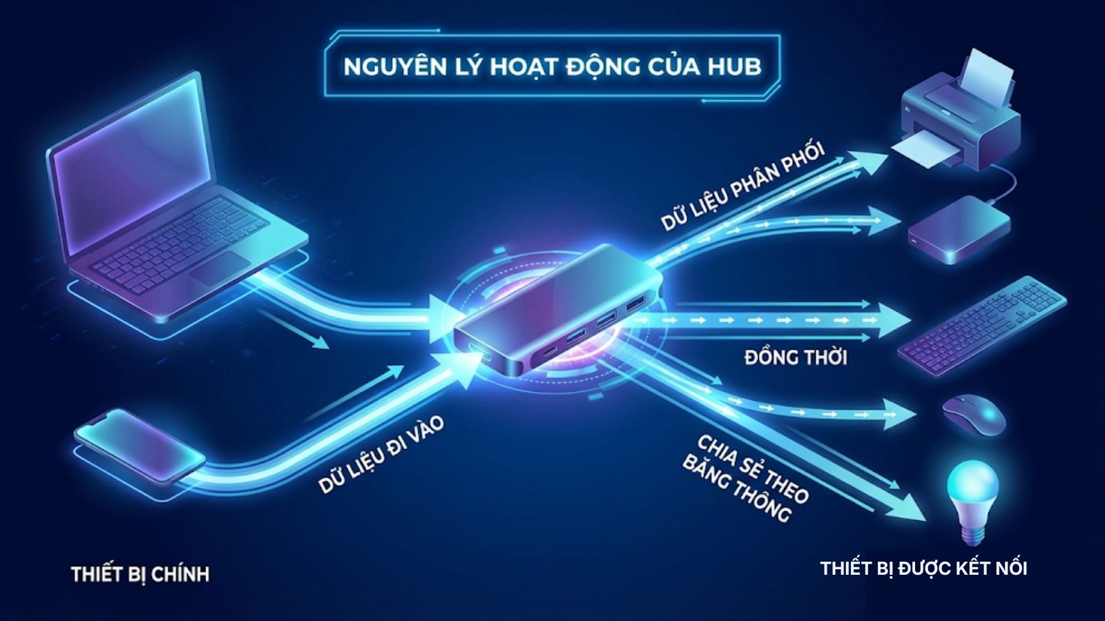 C&aacute;ch hoạt động của hub