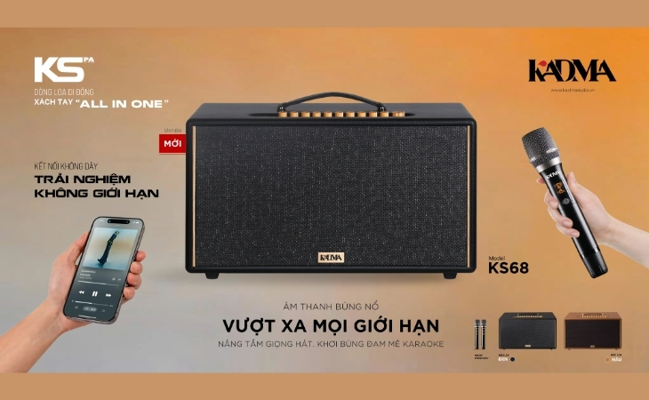 Sản phẩm loa KADMA được áp dụng nhiều công nghệ nổi bật