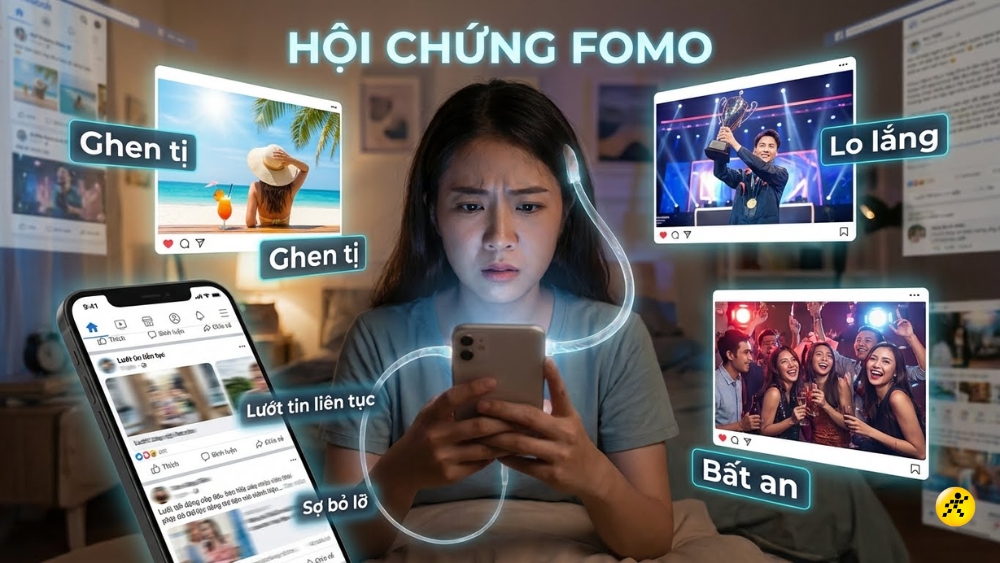 Biểu hiện dễ thấy nhất l&agrave; th&oacute;i quen kiểm tra điện thoại li&ecirc;n tục