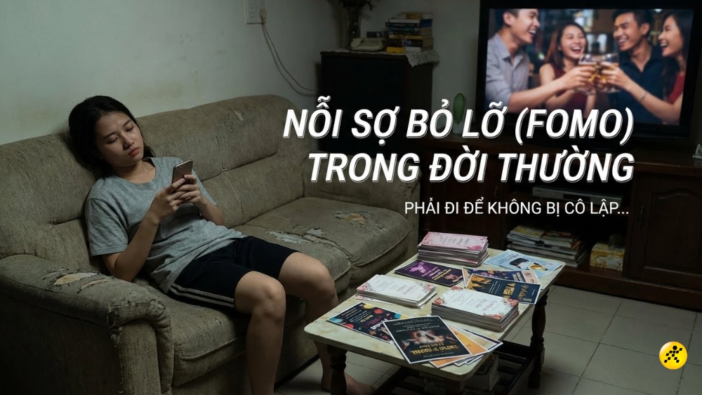 Nỗi sợ bỏ lỡ c&ograve;n len lỏi v&agrave;o đời sống thực