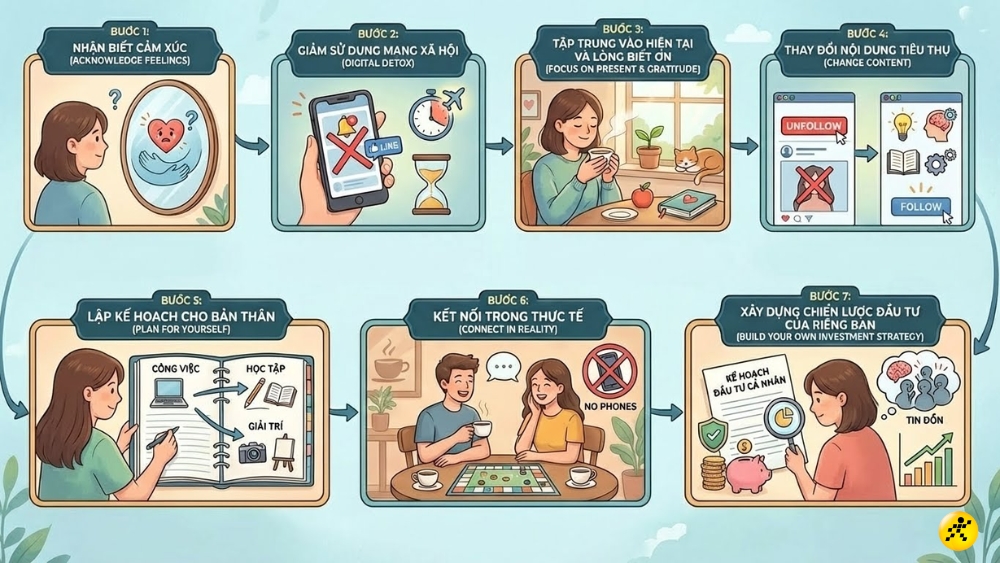 7 bước vượt qua hội chứng FOMO hiệu quả