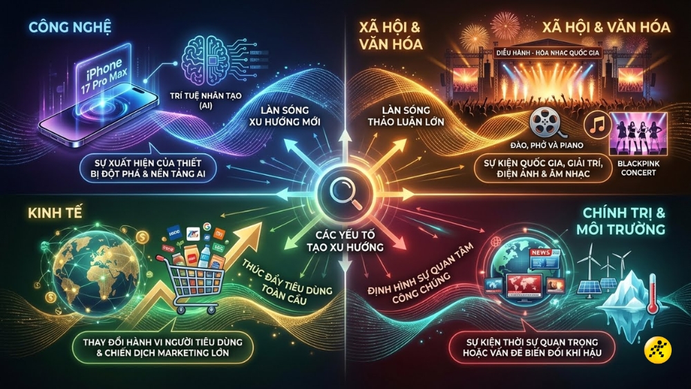 Các yếu tố tạo nên trend Các yếu tố tạo nên trend