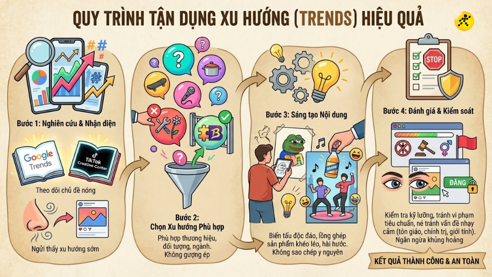 Quy trình 4 bước bắt trend Quy trình 4 bước bắt trend