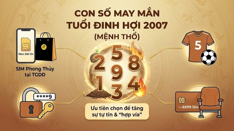 Con số may mắn của tuổi Hợi 2007