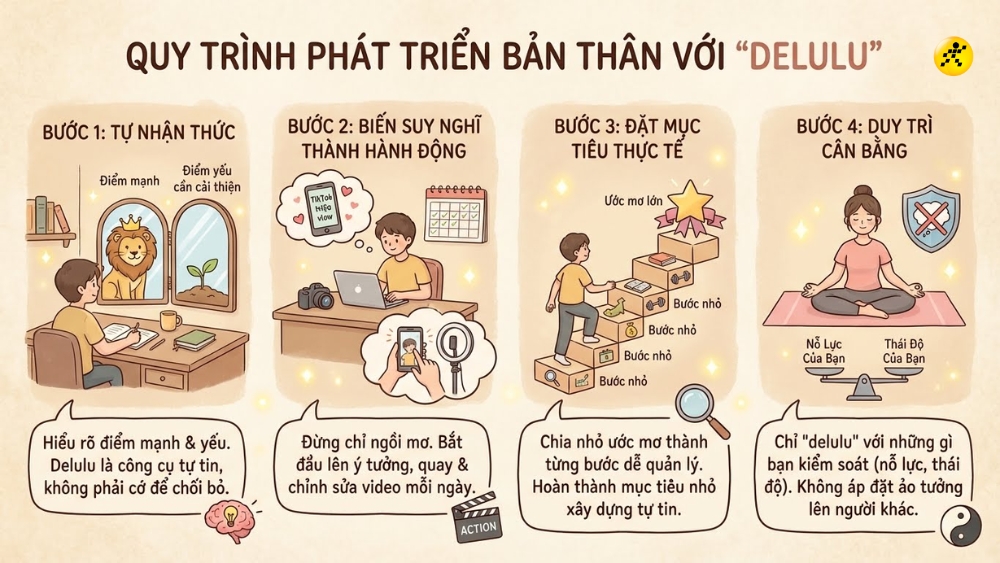 C&aacute;ch &aacute;p dụng Delulu một c&aacute;ch hiệu quả