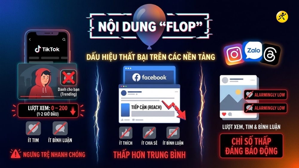 Dấu hiệu nhận biết nội dung bị Flop