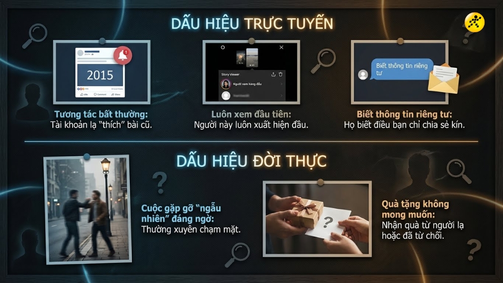 Dấu hiệu nhận biết bạn đang bị Stalk