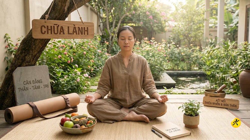 Chữa lành (Healing) là quá trình phục hồi toàn diện cả thể chất, tinh thần Chữa lành (Healing) là quá trình phục hồi toàn diện cả thể chất, tinh thần