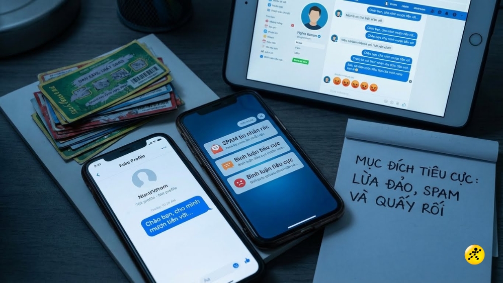 C&aacute;c mục đ&iacute;ch ti&ecirc;u cực cần cảnh gi&aacute;c