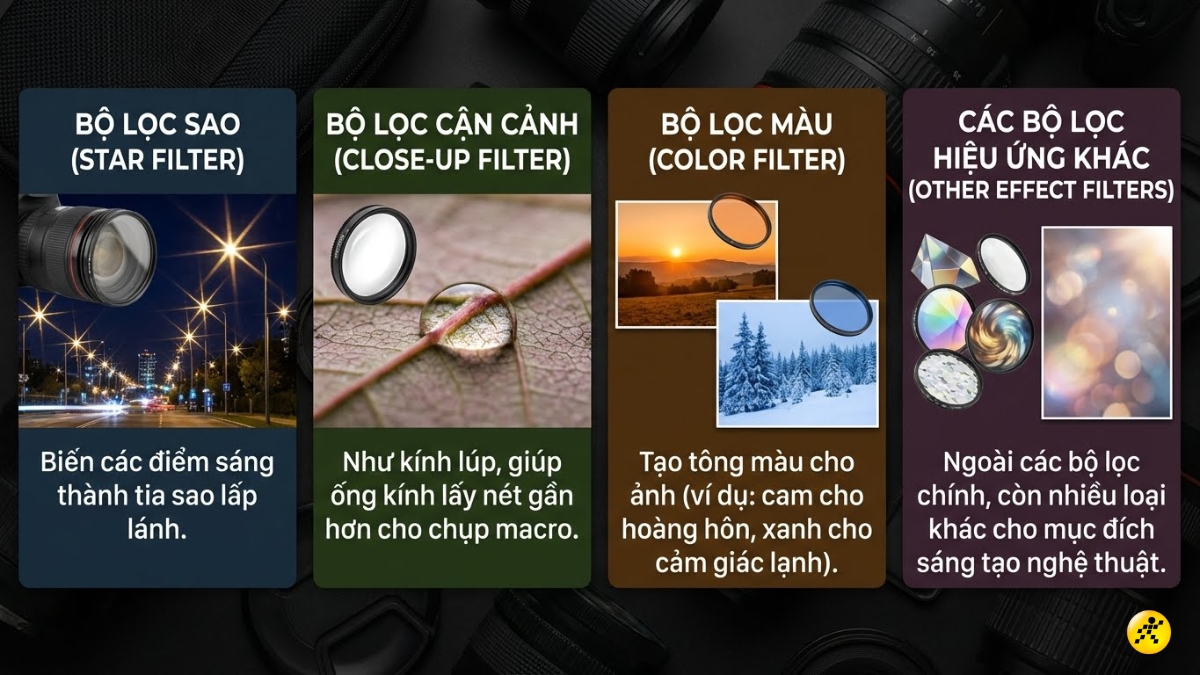 Các loại filter hiệu ứng khác Các loại filter hiệu ứng khác